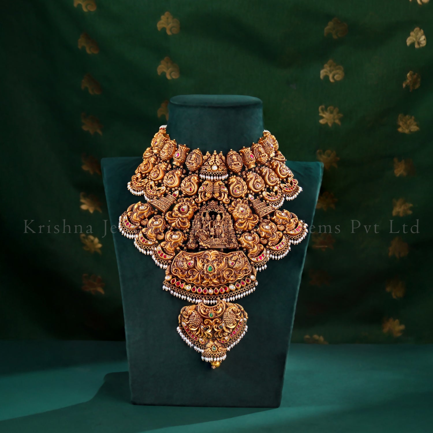 Royal 22K Gold Nakshi Bridal Choker