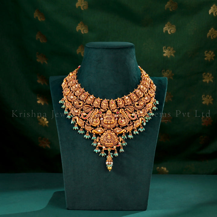 Divine 22K Nakshi Lakshmi Bridal Choker