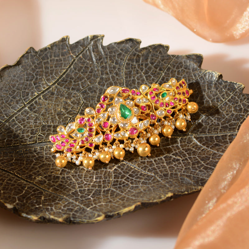 22K Gold Kundan Bajuband