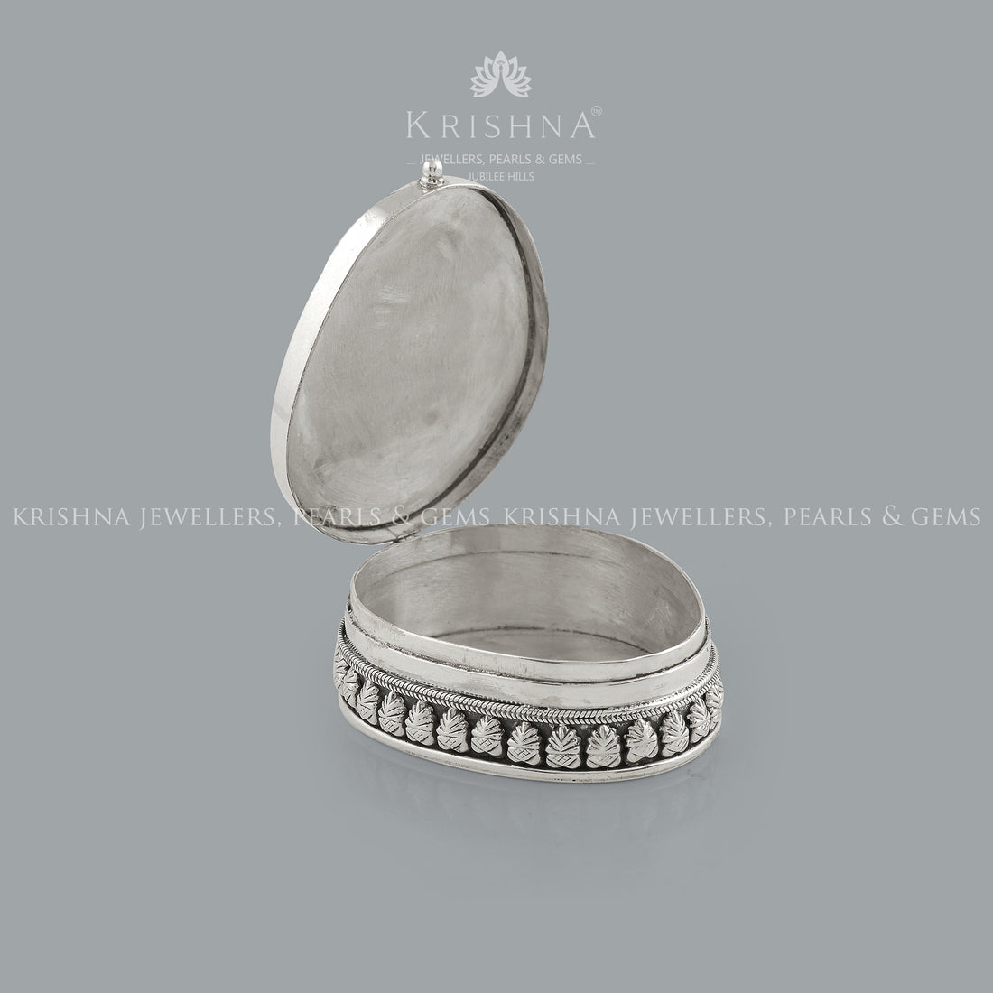 Pear Shape Kumkum Bharni With Blue Elegance - Krishna Jewellers Pearls and Gems