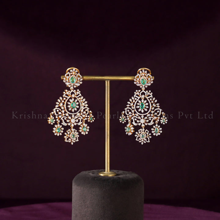 Timeless Sparkle 18K Wedding Earrings