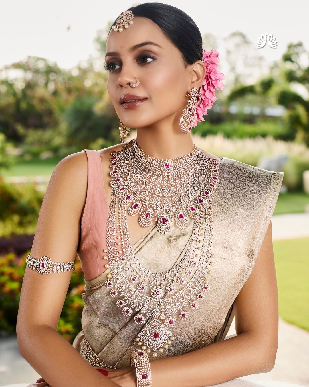 18K Diamond & Ruby Grand Choker Necklace