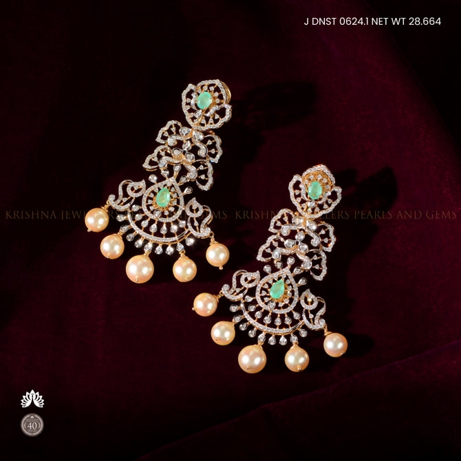 Exquisite Chandelier Diamond Earrings
