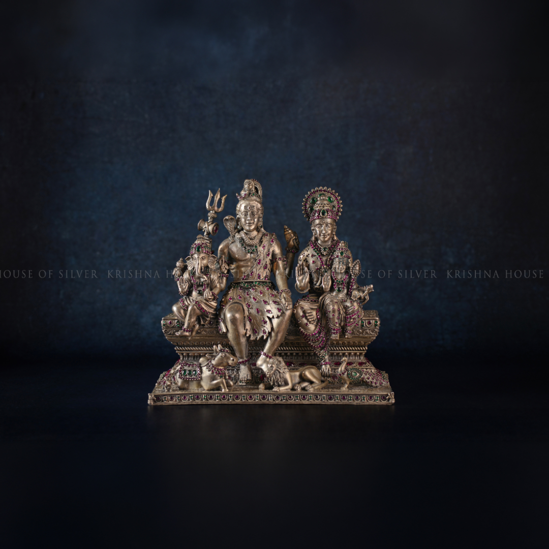 92.5 Silver Shiv Parivar Idol Set