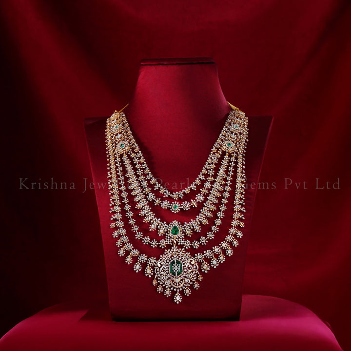 Grand Elegance 18K Diamond Bridal Haram