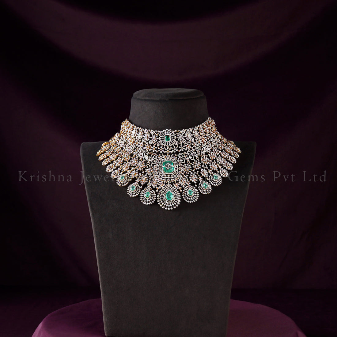 Royal Radiance 18K Diamond Wedding Choker