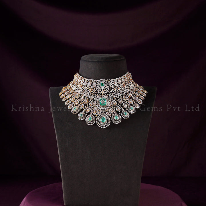 Royal Radiance 18K Diamond Wedding Choker