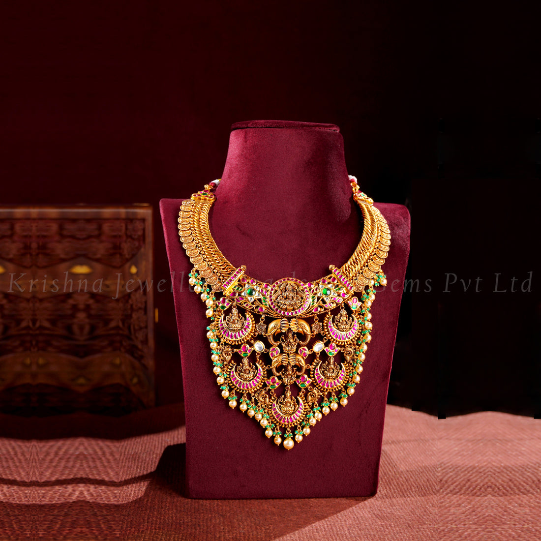 Ashtalakshmi Jalebi Kasu Necklace