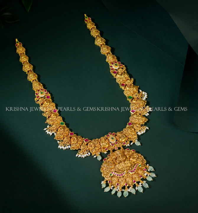 22K Gold Bridal Long Haar Necklace Grand Heritage Jewellery