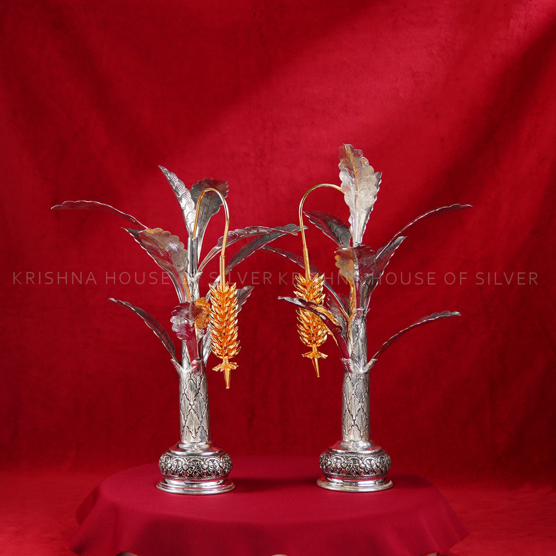 Silver Banana Tree for Pooja