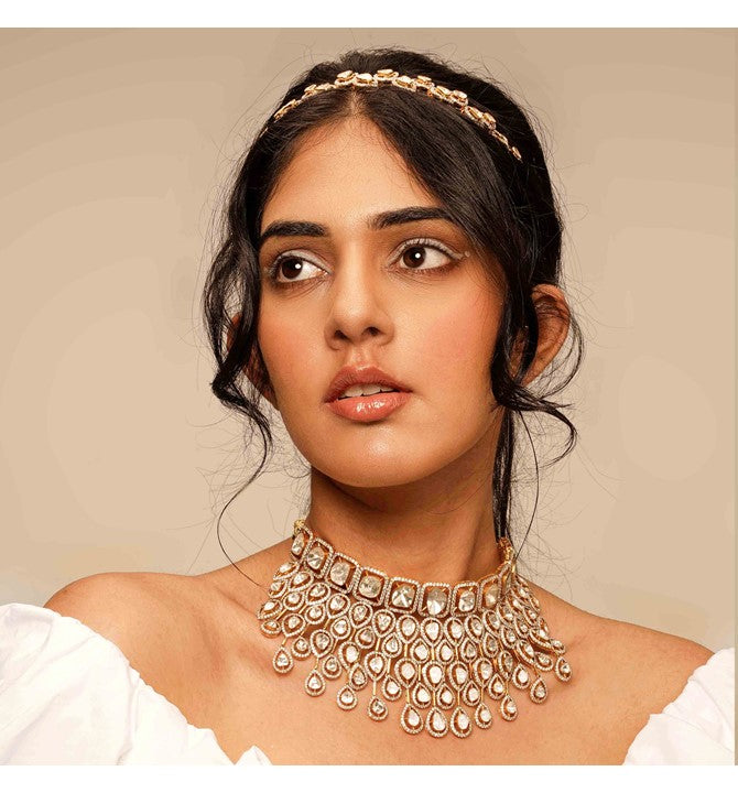 Unique Stunning Polki Diamond Choker