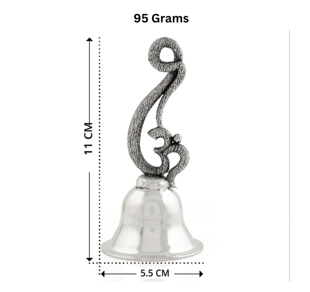 Silver Om design Bell