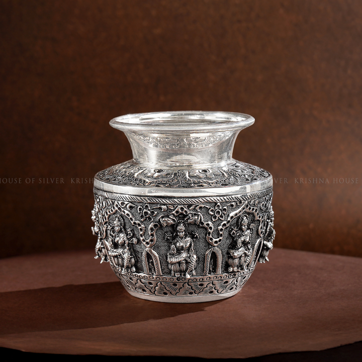 Exquisite 92.5 Silver Ashta Lakshmi Kalasham