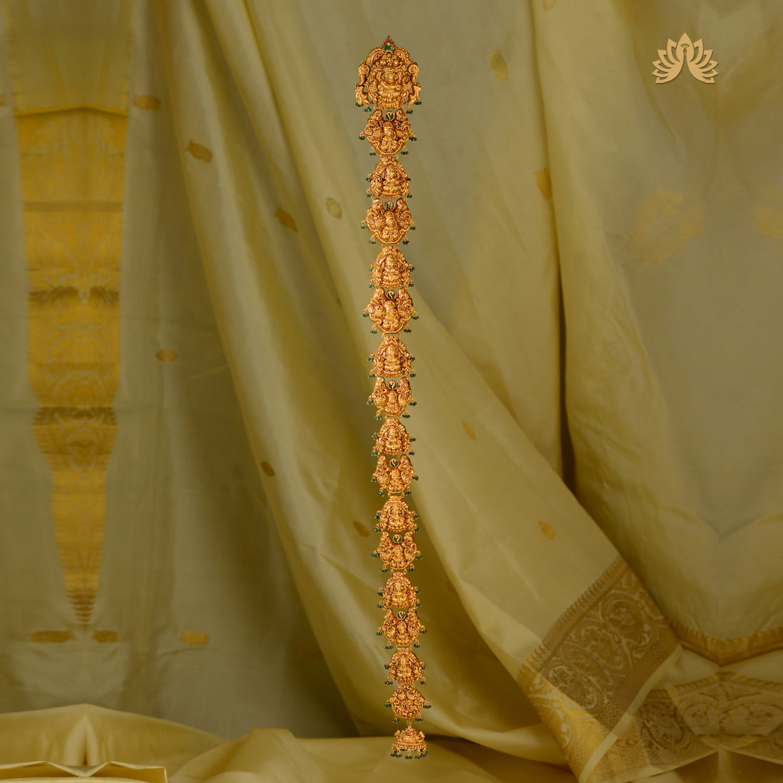 22K Gold Laxmi Devi Long Jada