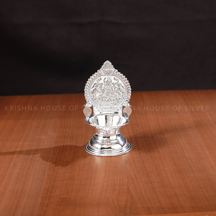 92.5 Silver Lakshmi Design Diya