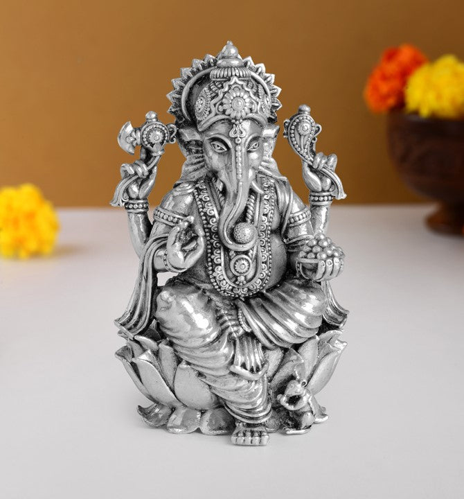 Antique Silver Ganesh idol