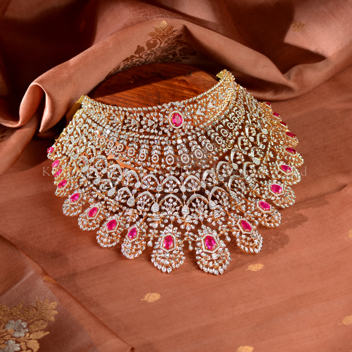 18K Diamond & Ruby Grand Choker Necklace