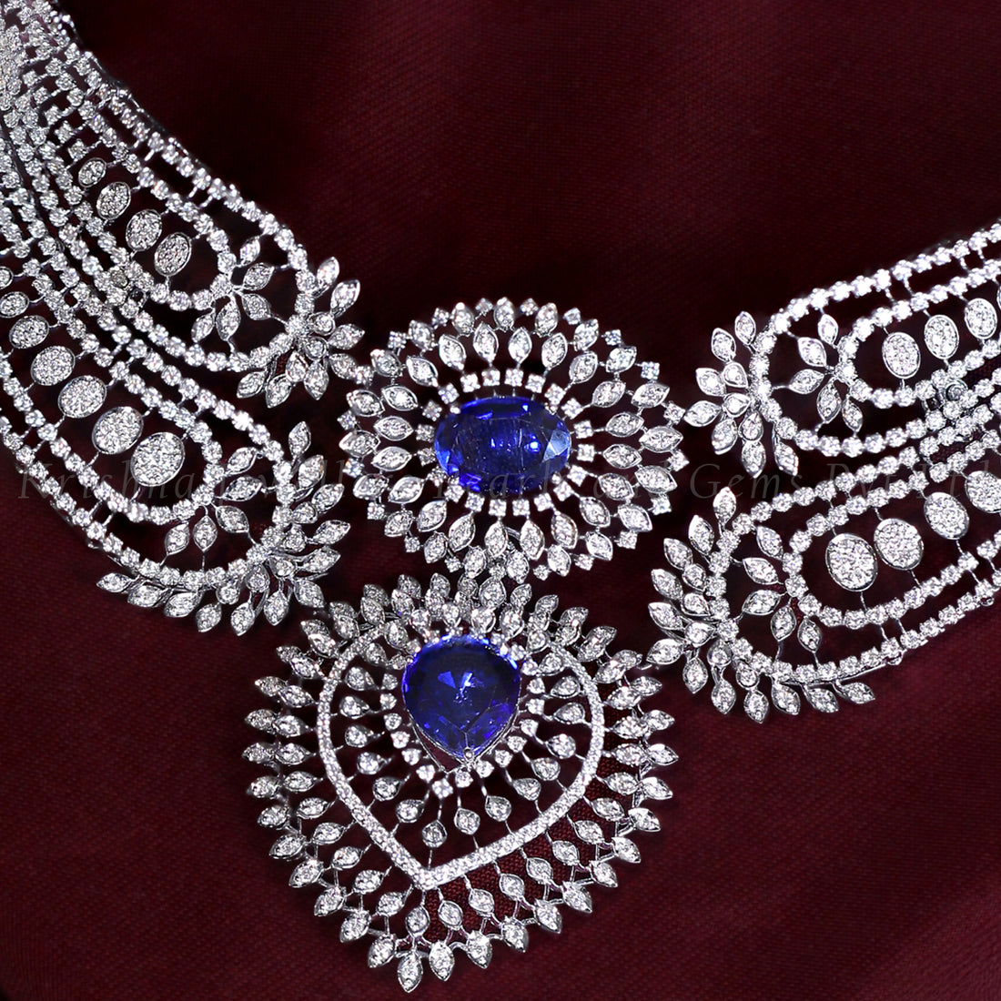 Elegant Diamond Bridal Choker Necklace – Luxury Wedding Jewelry Piece