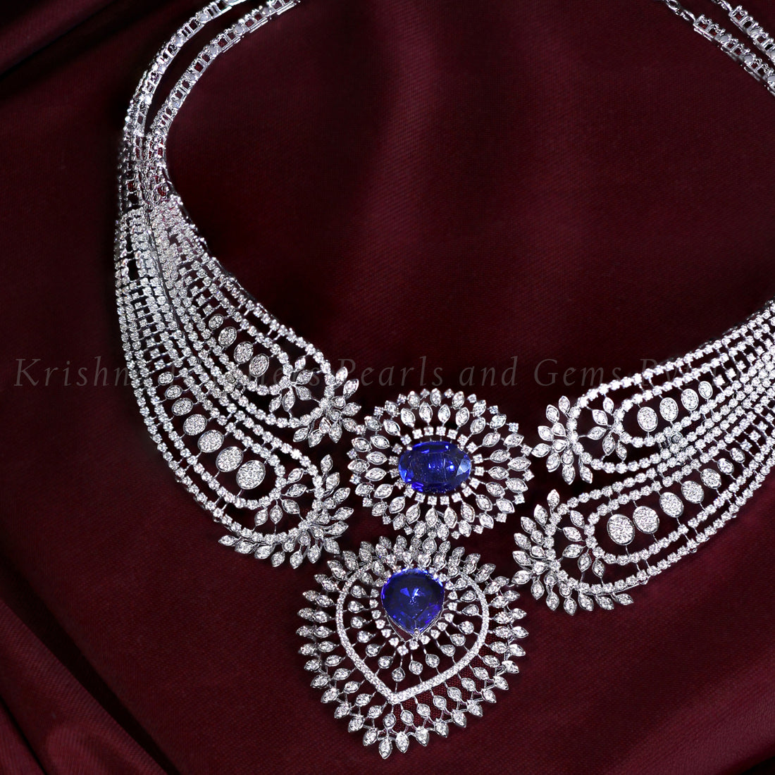 Elegant Diamond Bridal Choker Necklace – Luxury Wedding Jewelry Piece