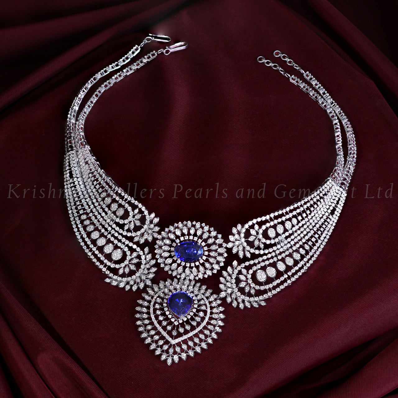 Elegant Diamond Bridal Choker Necklace – Luxury Wedding Jewelry Piece