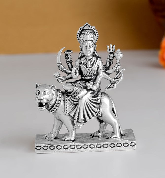 Pure Silver Durga Idol