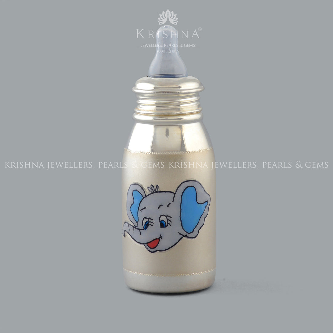 Silver Feeding Bottle for Baby - Krishna Jewellers Pearls and Gems