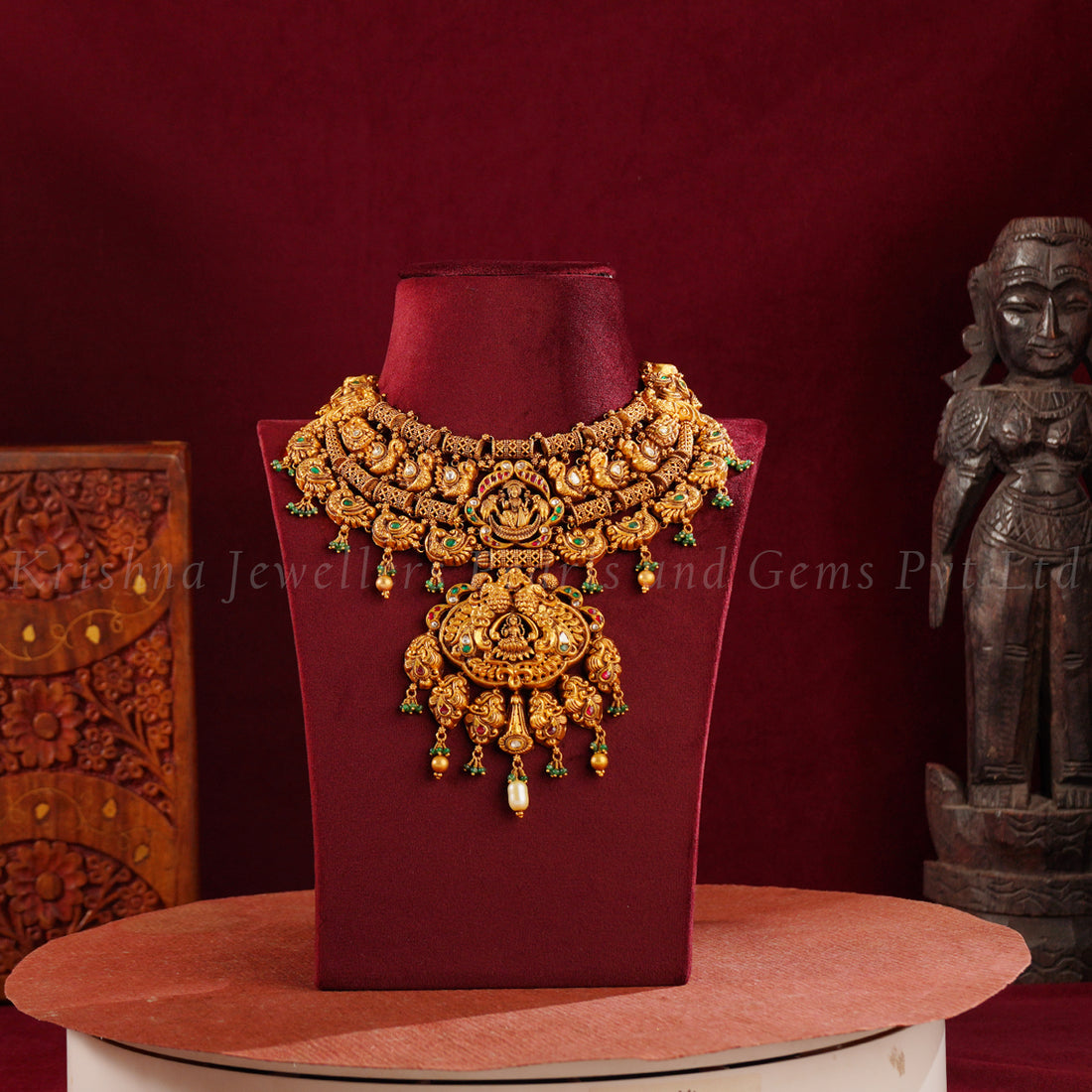 Timeless 22K Gold Bridal Nakshi Necklace