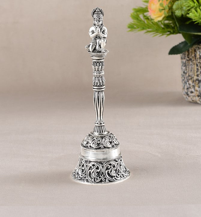 Lord Hanuman Silver Pooja Bell