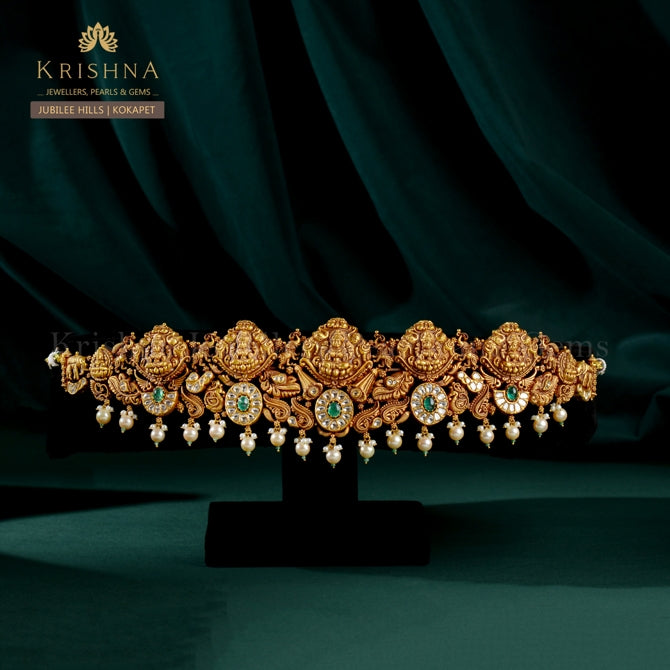 Bridal 22K Gold Laxmi Devi Vaddanam A Symbol of Prosperity and Grace