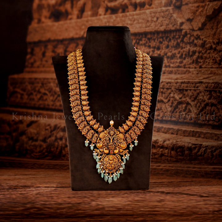 Classic 22K Nakshi Lakshmi Haram