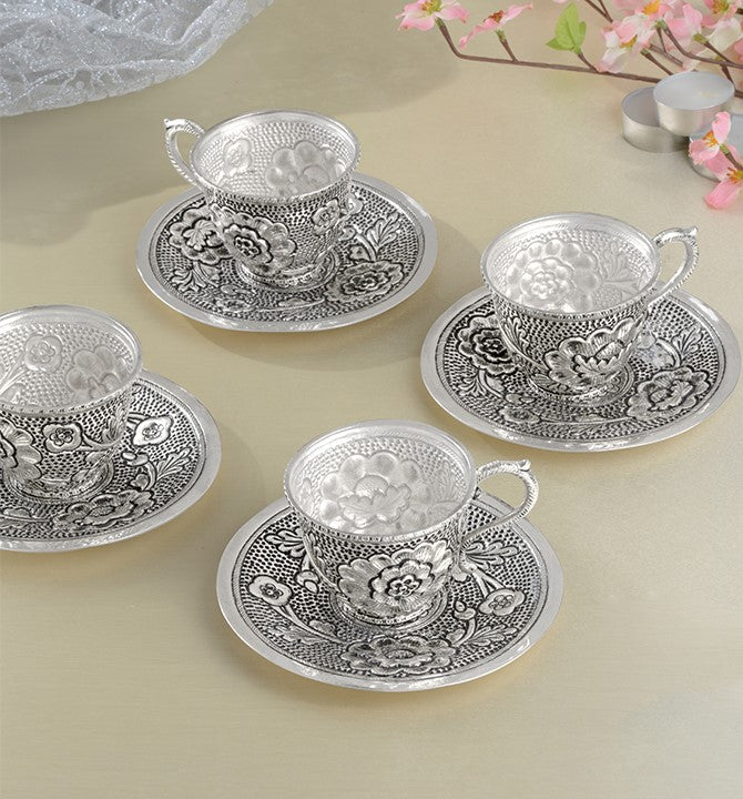 Premium Silver Cup Set