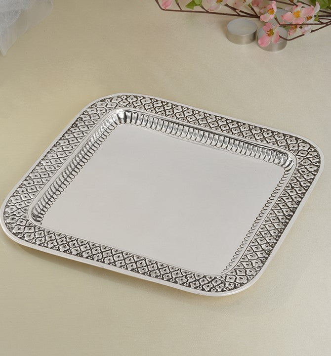 Nakshi Work Pure Silver Dish