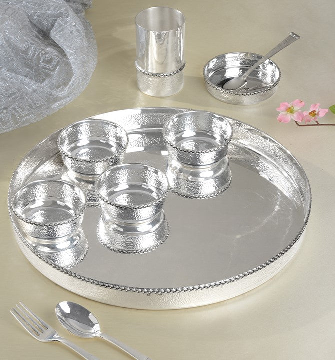 Exquisite Silver Thali Sets