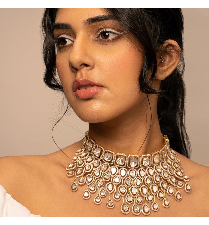 Beautiful Polki Diamond Necklace