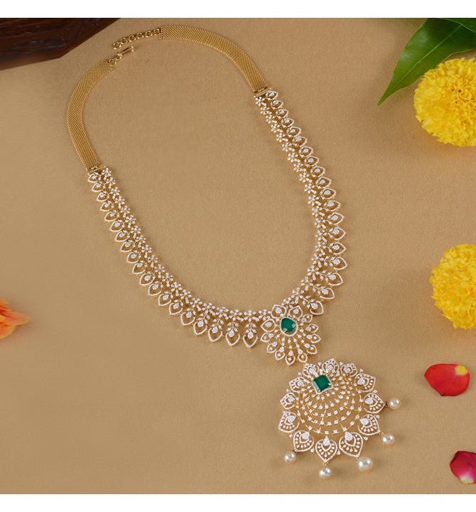 Diamond Floral Bridal Haaram