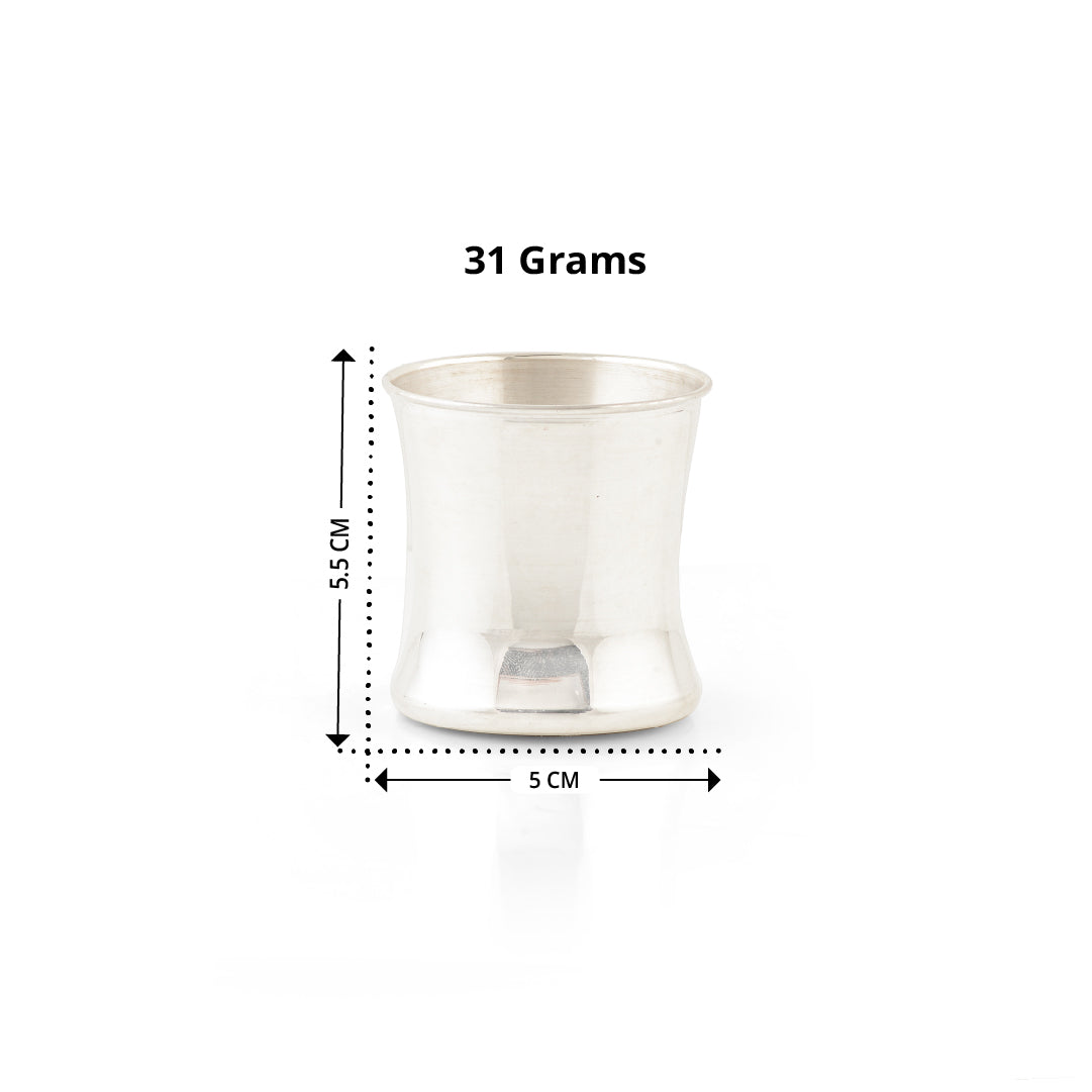 92.5 Pure Silver Panchapatra - Traditional Pooja Ritual Kit