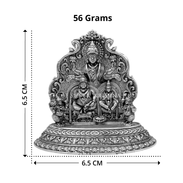 Silver Kubera Lakshmi Idol Set - Wealth & Prosperity