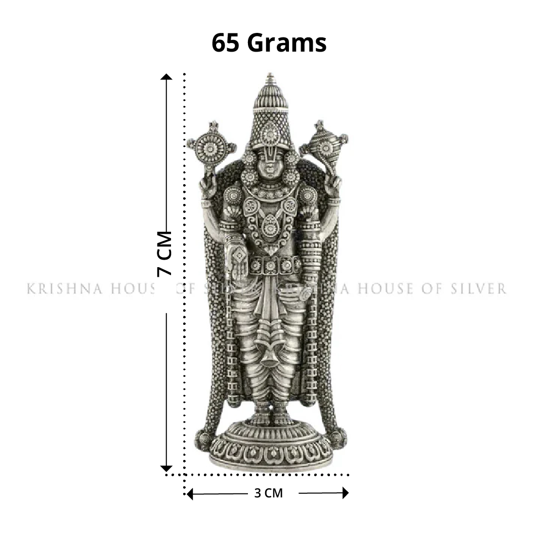 Lord Venkateswara Idol in Silver
