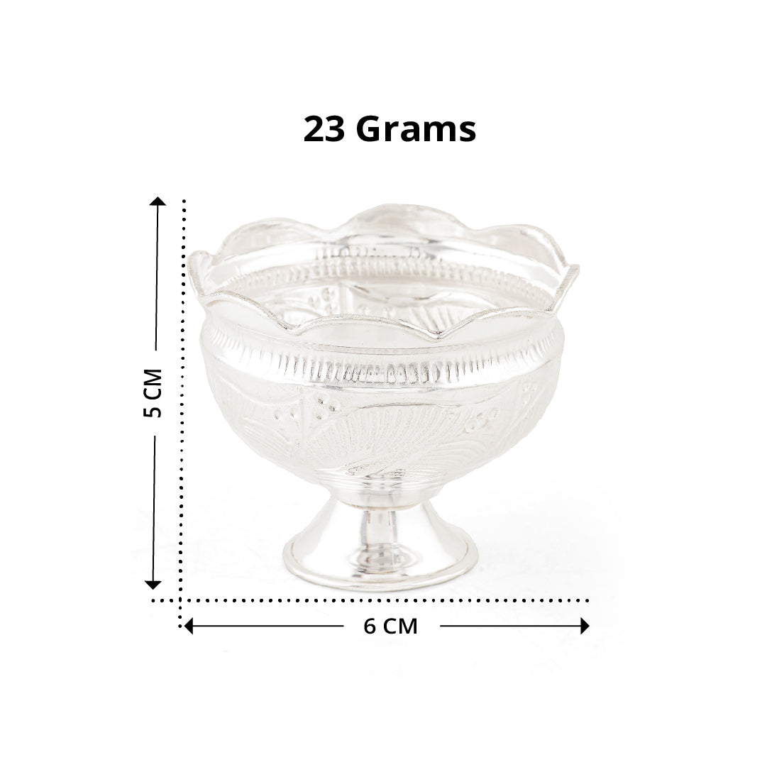 92.5 Pure Silver Pooja / Prasadam Bowl