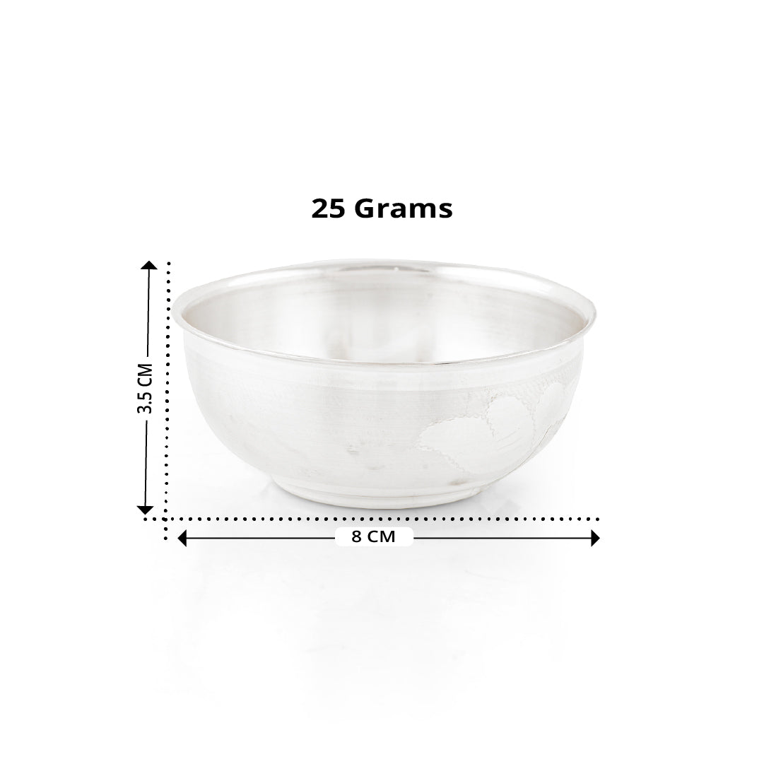 Pure Silver Pooja  Plain Bowl