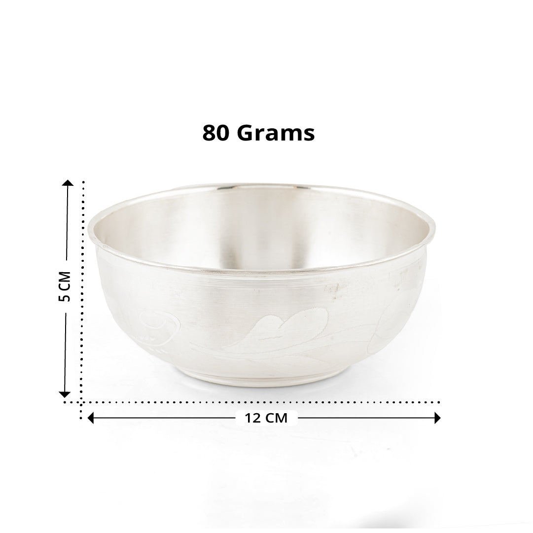 92.5 Pure Silver Pooja / Prasadam Bowl