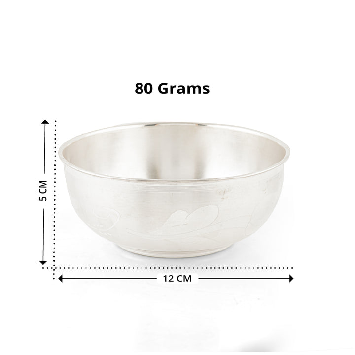 92.5 Pure Silver Pooja / Prasadam Bowl