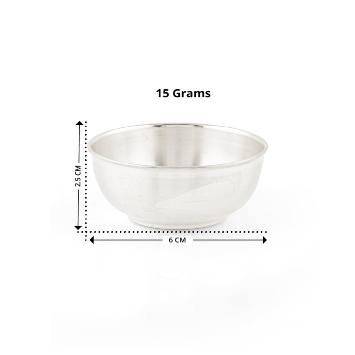 Pure Silver Pooja  - Simple & Elegant Bowl