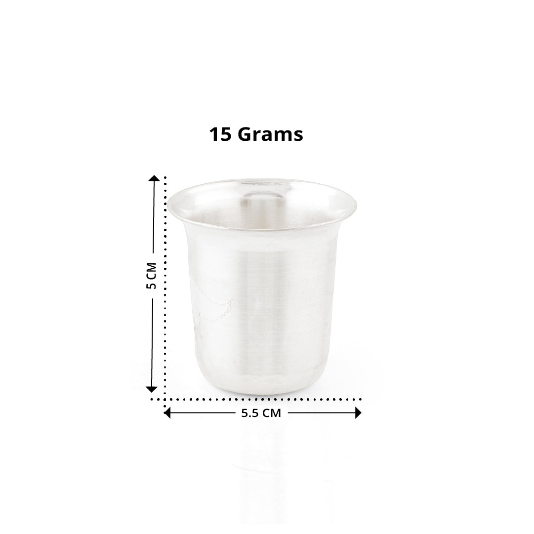 92.5 Pure Silver Plain Drinking Glass