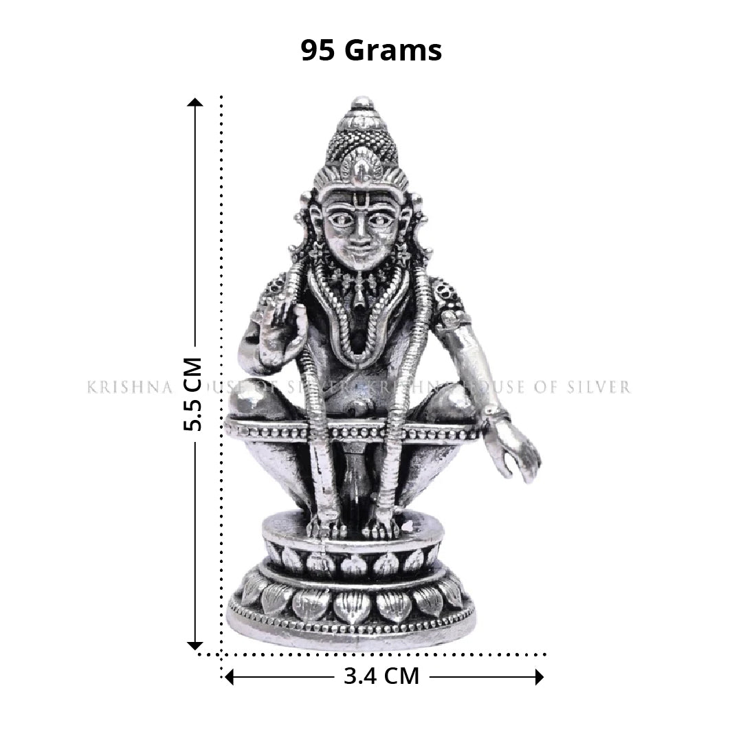 Silver Sabarimala Ayyappa Idol