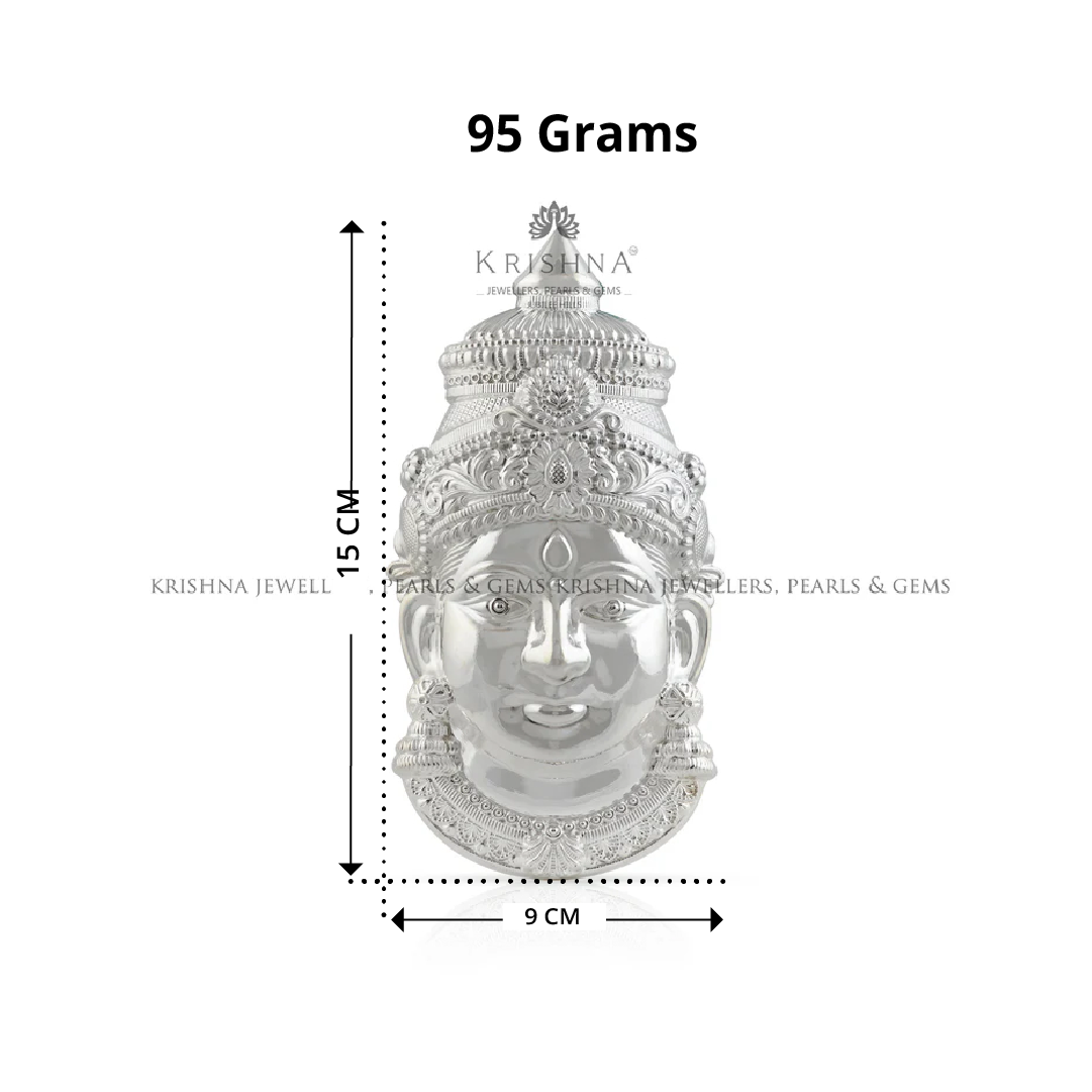 Varalaxmi Mata Silver Face Idol
