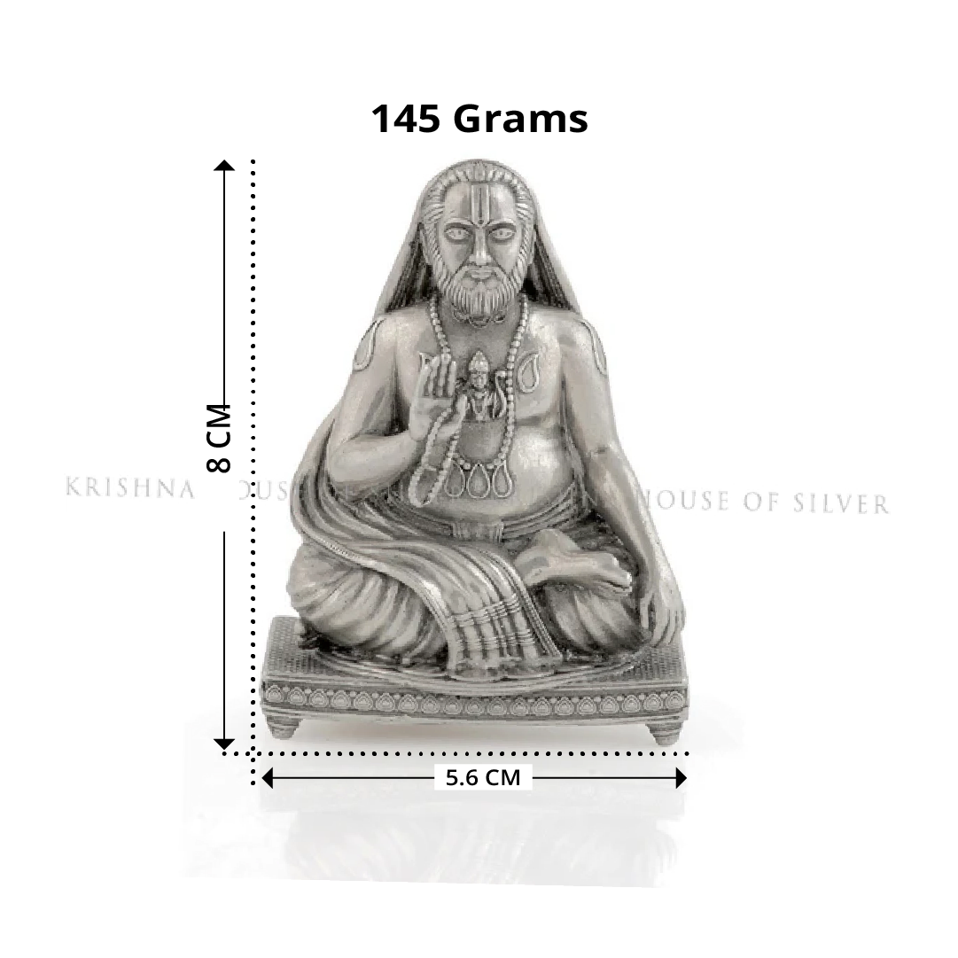 Silver Raghavendra swamy idol