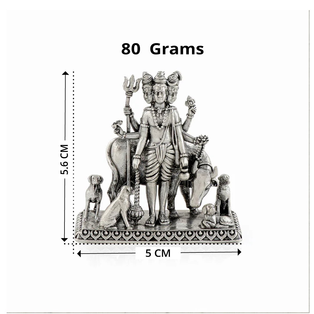 Silver Dattatreya Idol