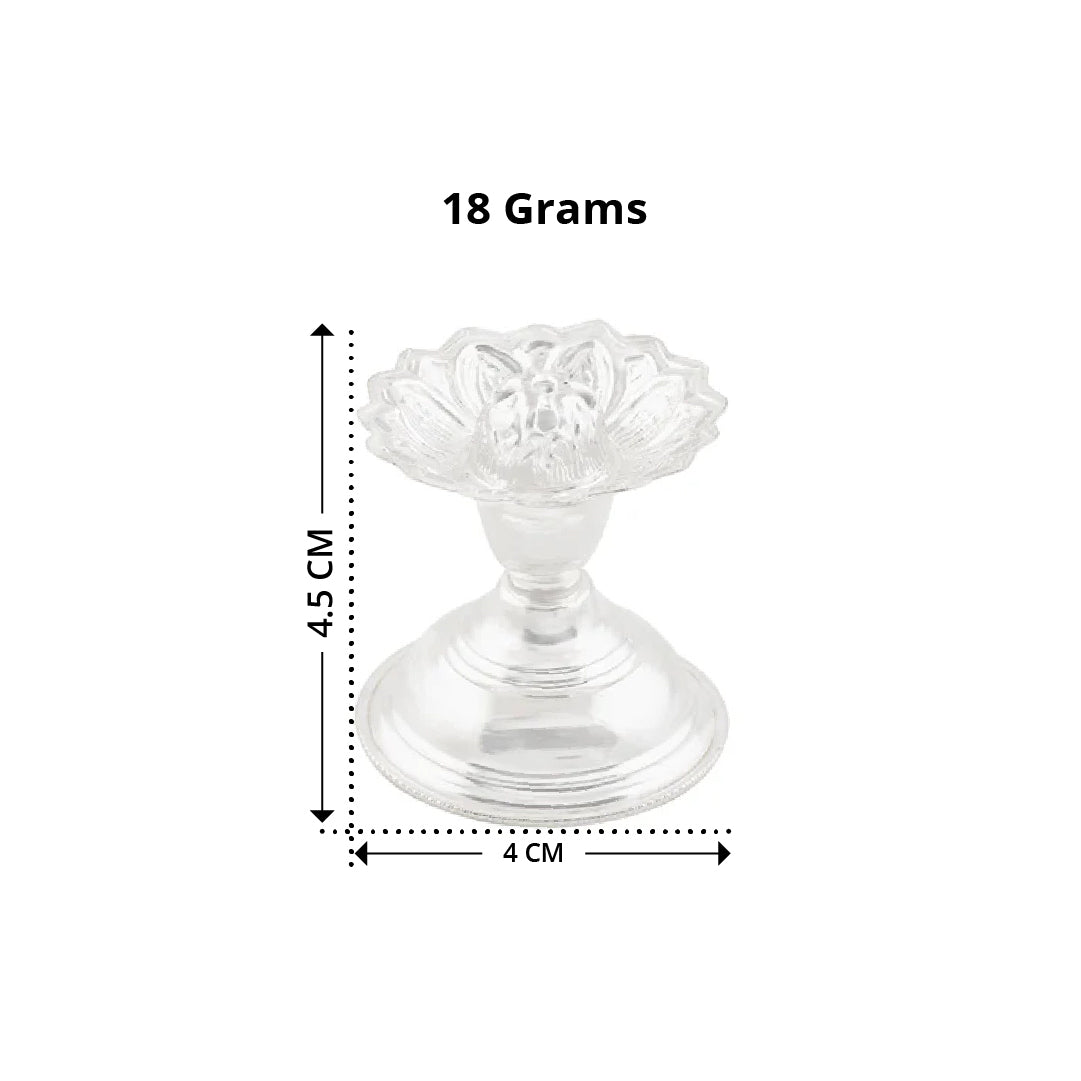 Plain Silver Agarbatti Stand Crafted from 92.5 Silver