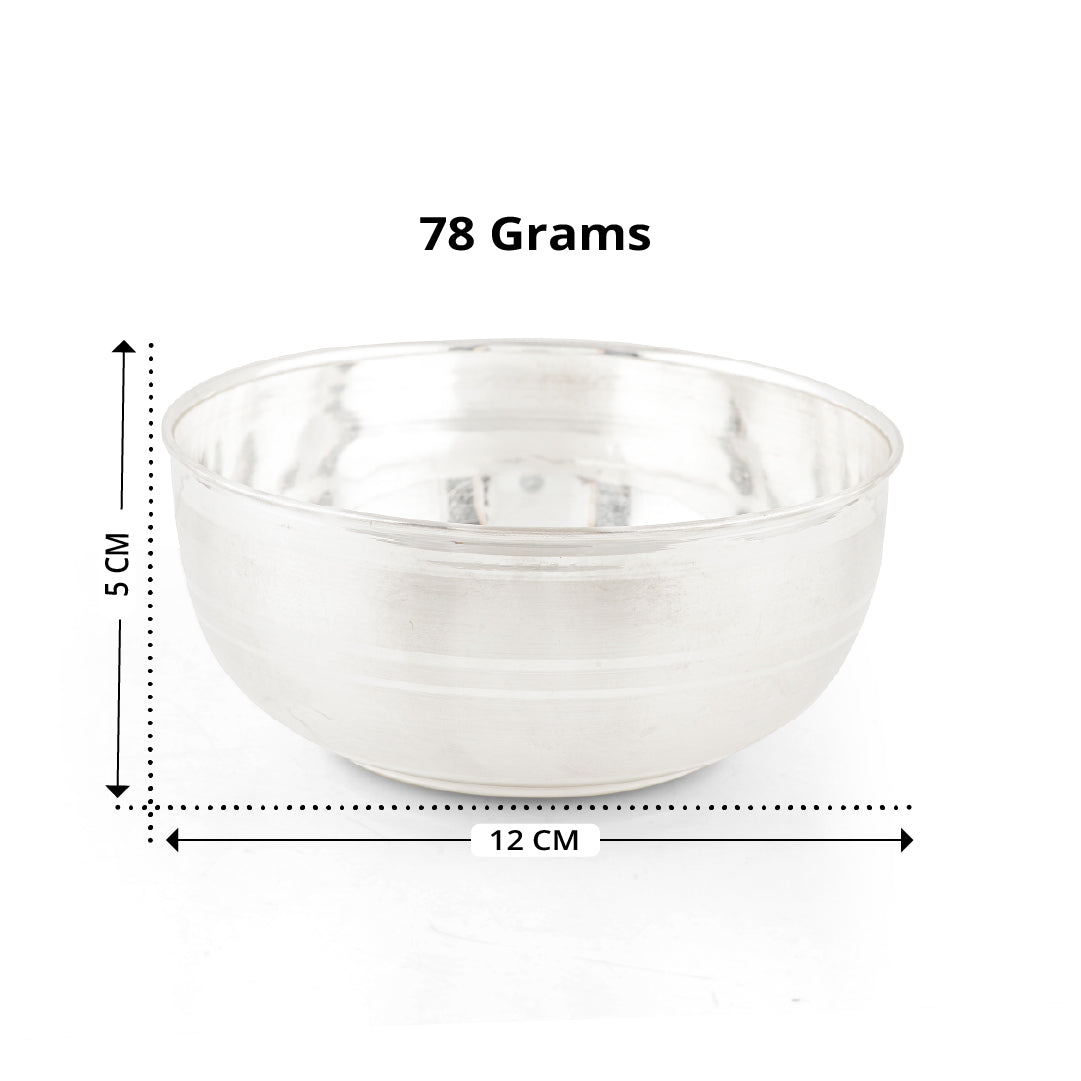 Pure Silver plain Pooja Bowl